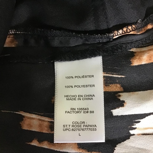 Derek Lam Women’s Drawstring Tunic short Sleeve Multicolor Size Large  E… - Picture 6 of 8